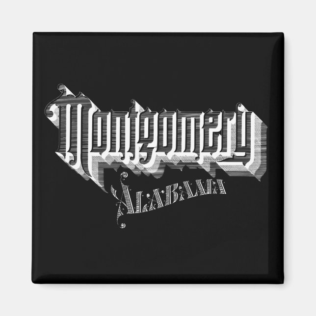 Vintag Montgomery, AL Magnet (Vorne)