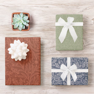 Vintag Morris Red Blue Green Oak Blätter Acorn