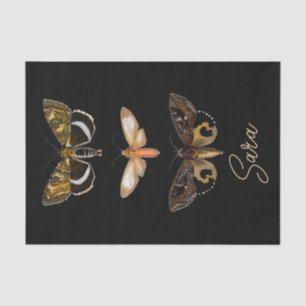 Vintag Moth Butterfly Personalisiert Seidenpapier
