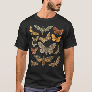 Vintag Moth Goblincore Ästhetik Dark Academia Co T-Shirt