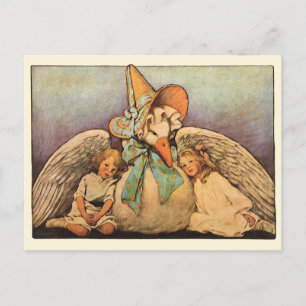Vintag Mother Goose Children Jessie Willcox Smith Postkarte