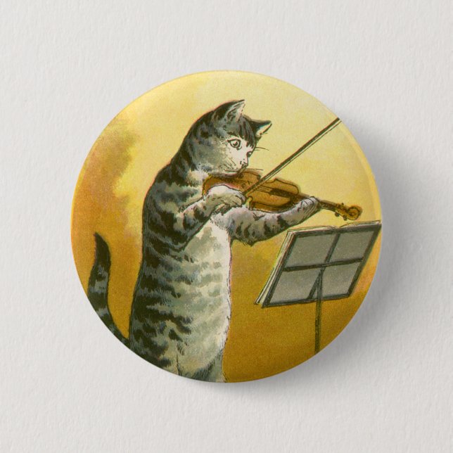 Vintag Mother Goose Kinderzimmer Rhyme Hey Diddle Button (Vorderseite)