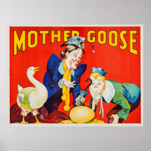 Vintag Mother Goose Theater Poster