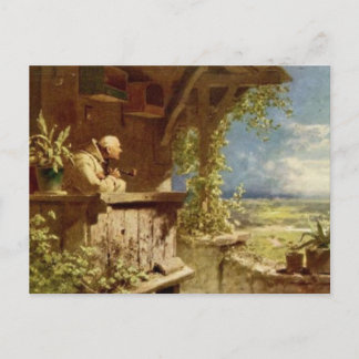 Vintag-Motive Postkarte - Verdächtiges Rauchen