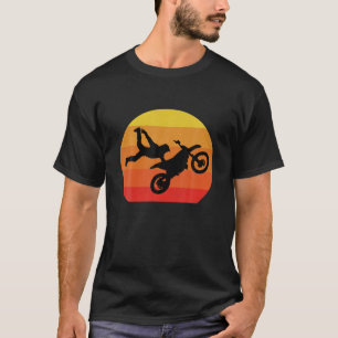 Vintag Motocross Dirtbike Sunset Dirt Bike Motorra T-Shirt