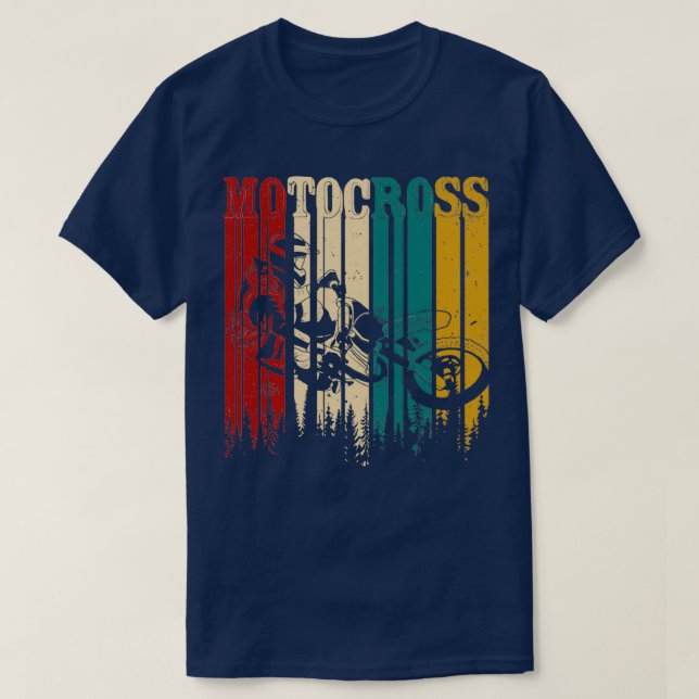 Vintag Motocross Mx Supercross  T-Shirt (Design vorne)