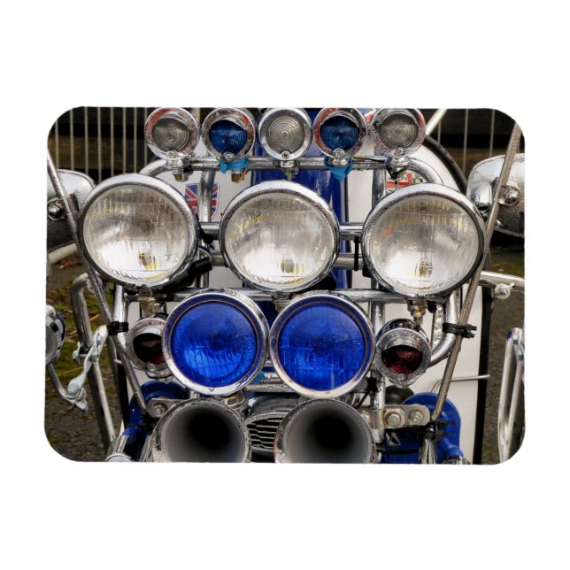 VINTAG MOTOR SCOOTER MAGNET (Horizontal)