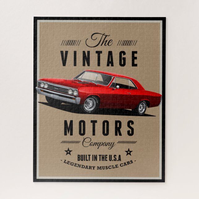 Vintag Motors Chevelle Puzzle (Vertikal)
