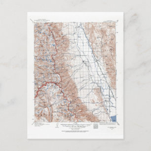 Vintag Mount Whitney Topografische Karte Kaliforni