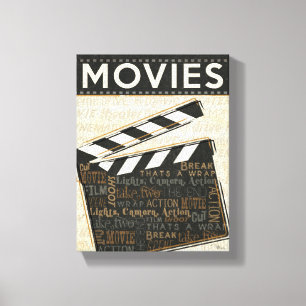 Vintag Movie Clapper Leinwanddruck