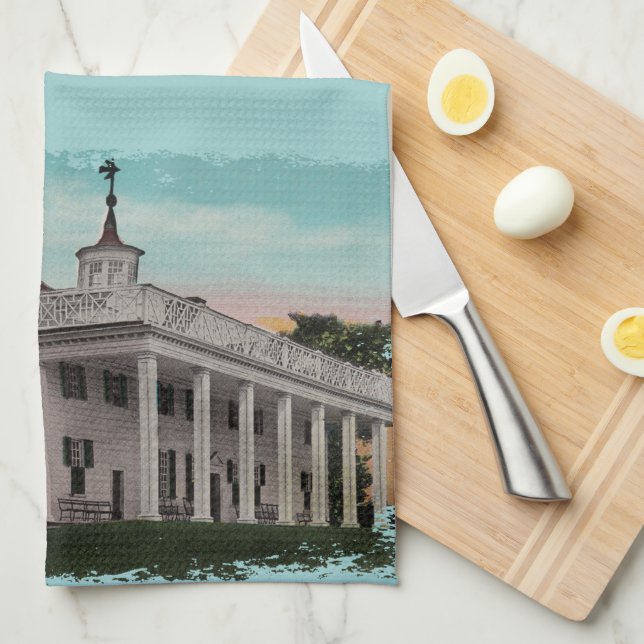 Vintag Mt. Vernon Geschirrtuch (Viertel Falte)