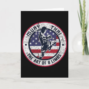Vintag Muay Thai Karate Boxing Mixed Martial Arts Karte