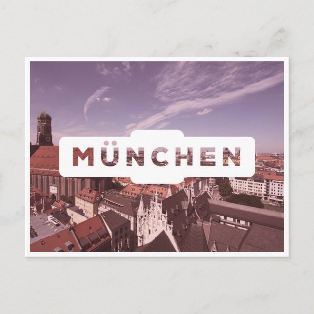 Vintag München München München Deutschland Postkarte (Vorderseite)
