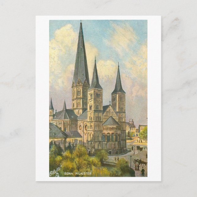 Vintag Munster in Bonn, Deutschland Postkarte (Vorderseite)