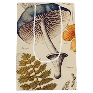 Vintag Mushroom Naturalist Mittlere Geschenktüte