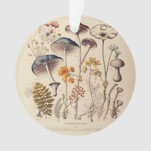 Vintag Mushroom Naturalist Ornament