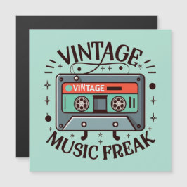 Vintag Music Freak Magnetkarte