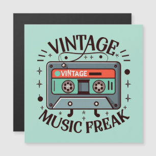 Vintag Music Freak Magnetkarte
