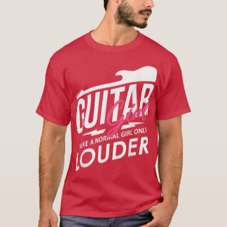 Vintag Music Gitarre Girl Louder String Instrument T-Shirt