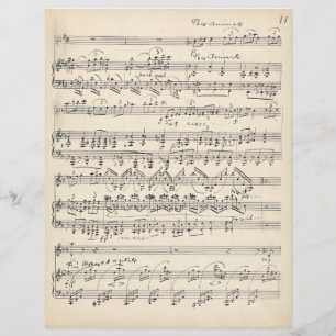 Vintag Music Handbook Decoupage Scrapbook