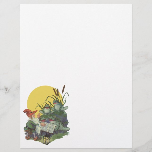 Vintag Music Magazine Cover Art, Etude Frog Choir Flyer (Vorne)