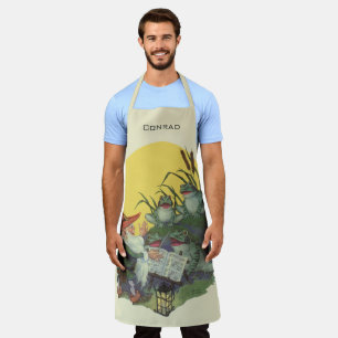 Vintag Music Magazine Cover Art, Etude Frog Choir Schürze