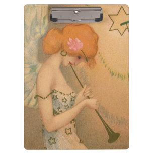 Vintag Music Viktorianisch Angel Musicians Flute H Klemmbrett