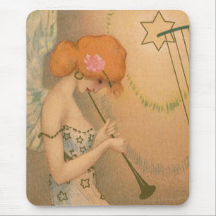Vintag Music Viktorianisch Angel Musicians Flute H Mousepad