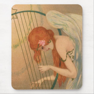Vintag Music Viktorianisch Angel Musicians Flute H Mousepad