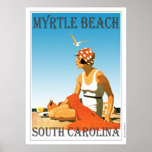 Vintag Myrtle Beach Poster