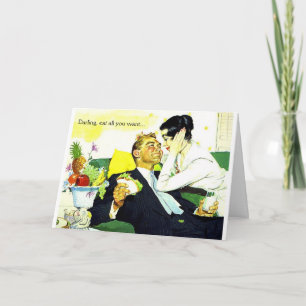 Vintag - nächtliches Farben im Bett, Karte