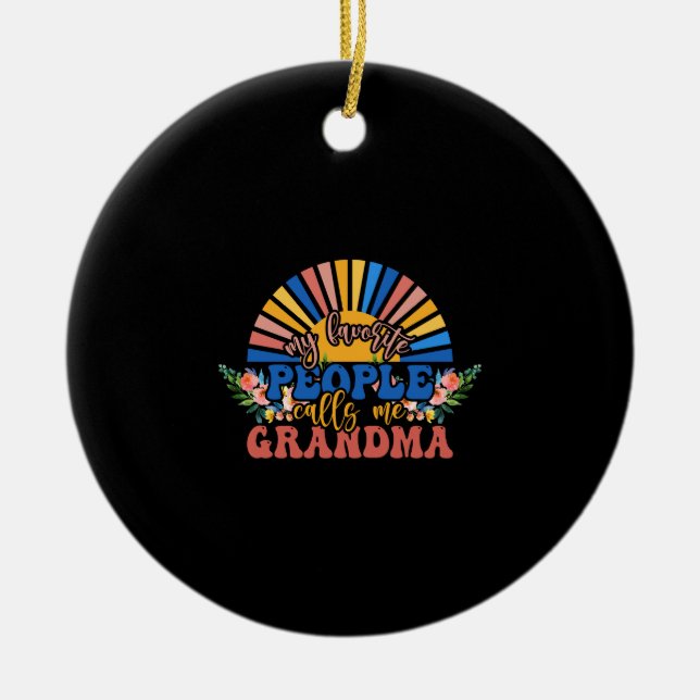 Vintag Nana Keramik Ornament (Vorne)