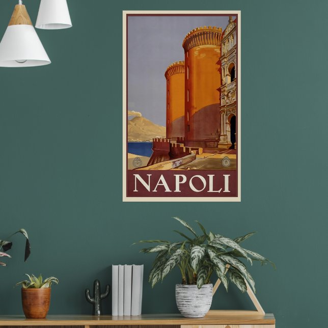 Vintag Napoli | Reisen Poster (Wohnzimmer 1)