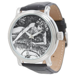 Vintag Narcissus Emile Alder Armbanduhr