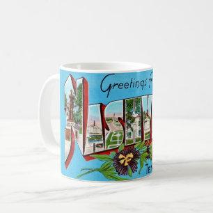 Vintag Nashville Grußkarte Kaffeetasse