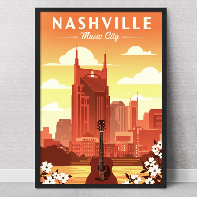 Vintag Nashville Poster (Von Creator hochgeladen)