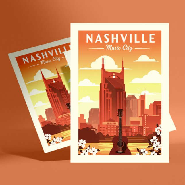 Vintag Nashville Postkarte (Von Creator hochgeladen)