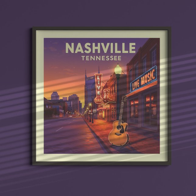 Vintag Nashville Tennessee Poster (Von Creator hochgeladen)