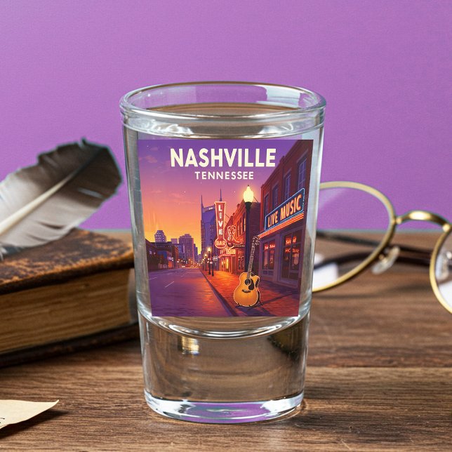 Vintag Nashville Tennessee Schnapsglas (Von Creator hochgeladen)