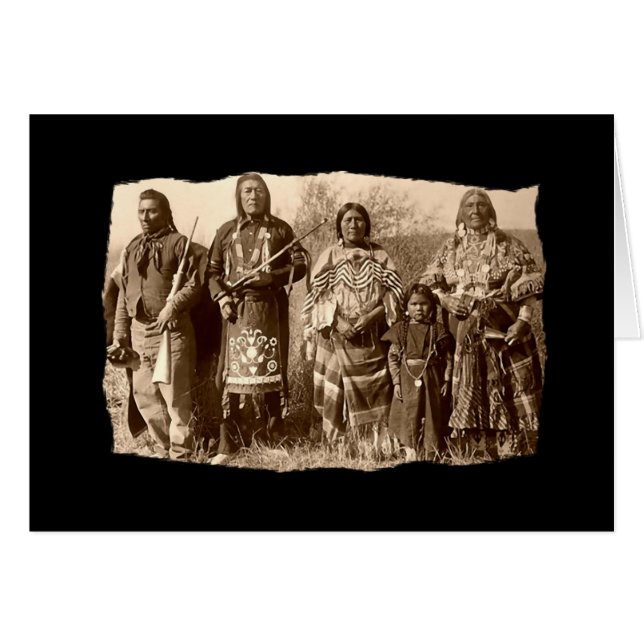 Vintag Native American Bannock (Vorderseite (Horizontal))