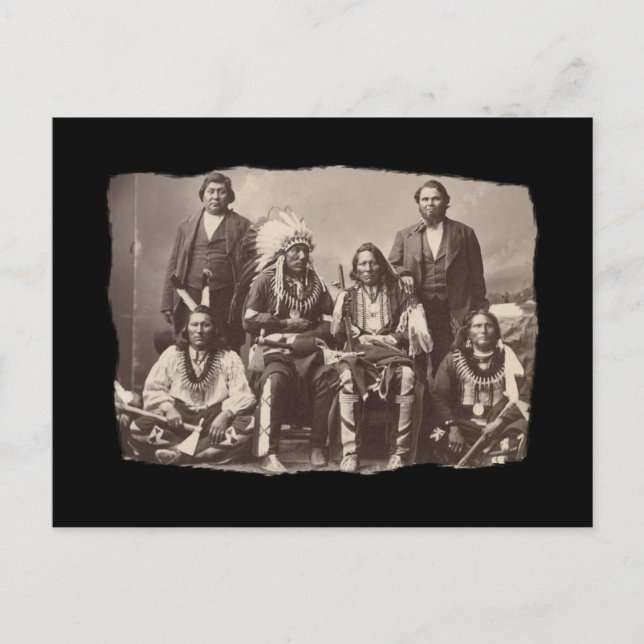 Vintag Native American Bannock Postkarte (Vorderseite)