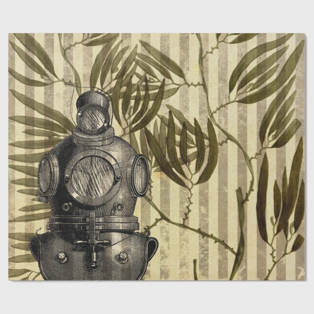 Vintag Nautic Geschenkpapier (Flach)