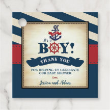 Vintag Nautical Baby Boy Dusche Danke Ahoy