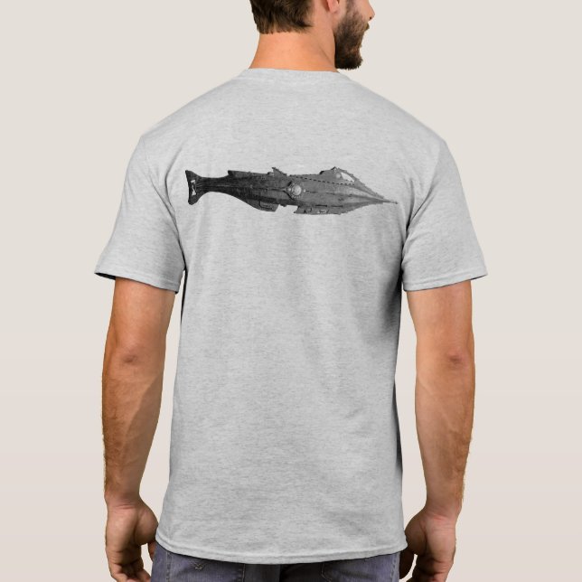 Vintag_nautilus01 T-Shirt (Rückseite)