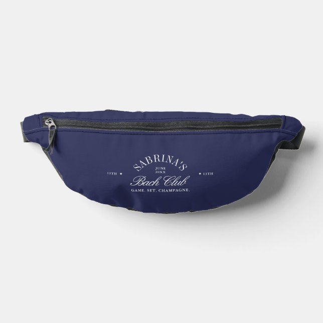 Vintag Navy Blue Bach Club Bauchtasche (Ablage )