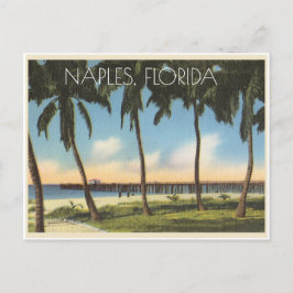 Vintag Neapel, Blick auf den Golf von Florida Postkarte