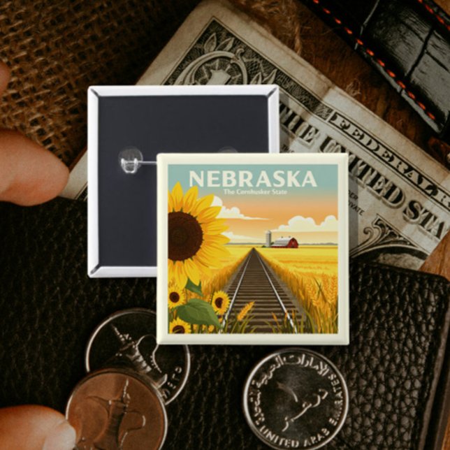 Vintag Nebraska Button (Von Creator hochgeladen)