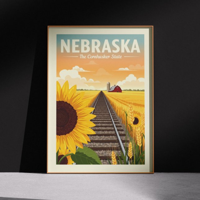 Vintag Nebraska Poster (Von Creator hochgeladen)