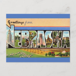 Vintag Nebraska Postkarte