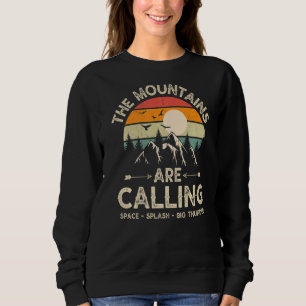 Vintag nennen die Berge "Space Splash Big" Sweatshirt
